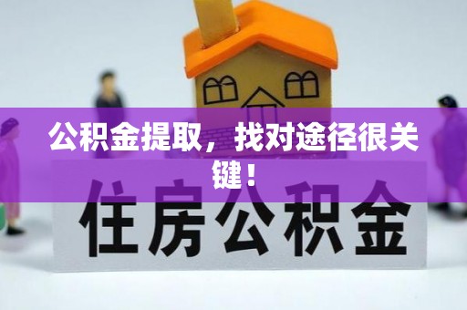 营山公积金提取，找对途径很关键！